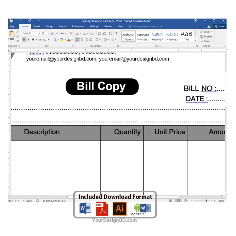 bill-copy-format-editable-microsoft-word-docx-adobe-illustrator