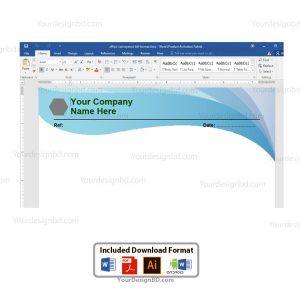 Business PAD design - Editable Microsoft word- docx, Adobe illustrator .eps