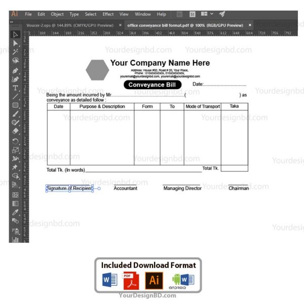 office-conveyance-bill-format