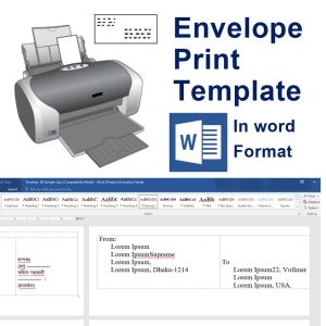 Envelope Print Template Sample - In word Format