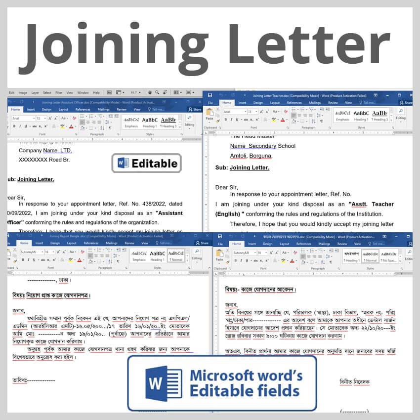 Sample Cover Letter Format In Word