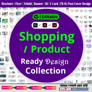 Shopping/ Product/ New Business – All stationery design & social media design collection